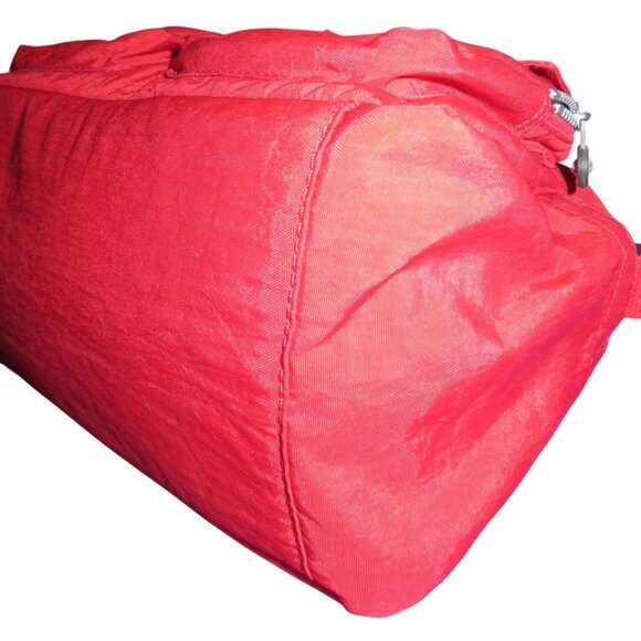 Kipling HB6855 Defea Large Crossbody Handbag in Red Nylon with Leather Handles - Picture 8 of 14